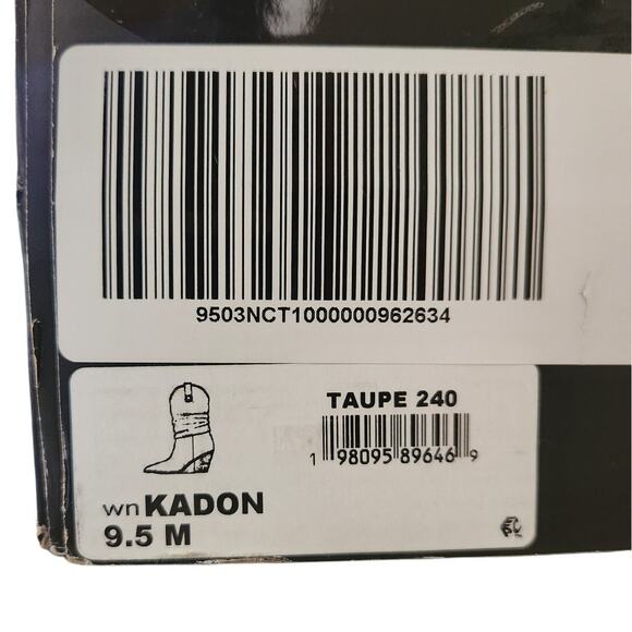 New Nine West Kadon Tan Suede Western Style Slouchy Boot 9.5M - Picture 9 of 9